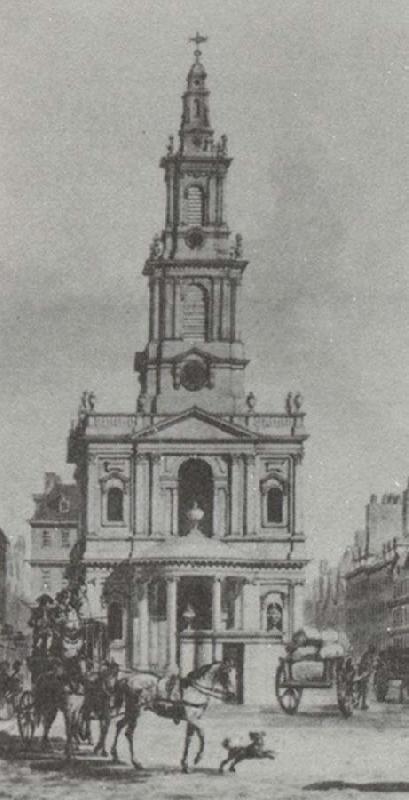 James Gibbs Church of St Mary-Le-Strand in London